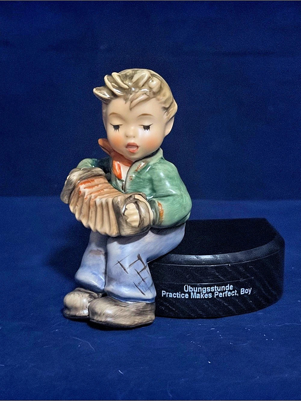 M.I. Hummel “Practice Makes Perfect, Boy” HUM 771 2/0 Porcelain Figurine w/Box